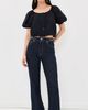 Ulla Johnson Ulla Johnson Clara Short Sleeve Cotton Top Noir - 5