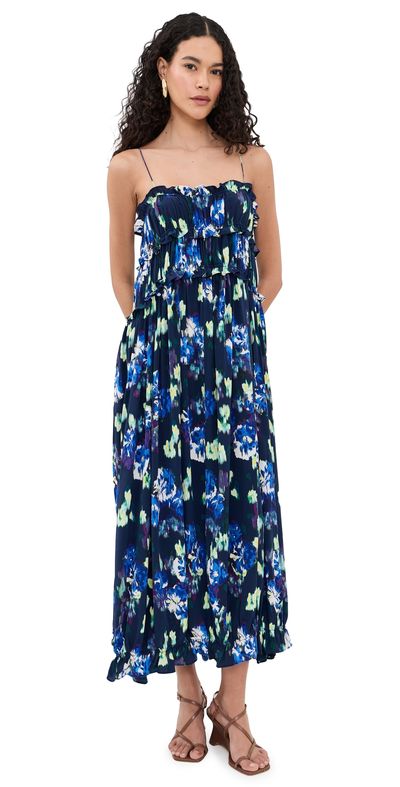 Ulla Johnson Ulla Johnson Clove Silk Dress Evening Bloom