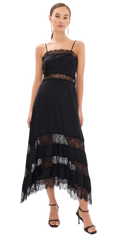 Ulla Johnson Ulla Johnson Coco Silk Dress Noir