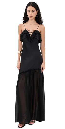 Ulla Johnson Ulla Johnson Elaria Silk Gown Noir