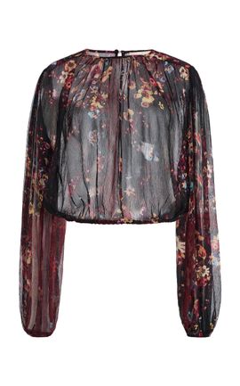 Ulla Johnson Ulla Johnson Elenora Printed Silk Blouse