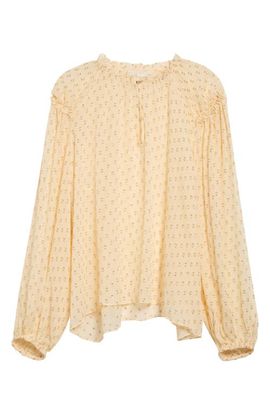 Ulla Johnson Ulla Johnson Elspen Long Sleeve Silk Blouse