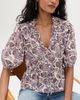 Ulla Johnson Ulla Johnson Elvie Short Sleeve Cotton Top Meadow - 2