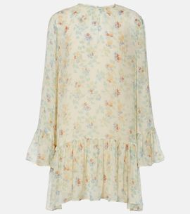 Ulla Johnson Ulla Johnson Emmeline floral ruffled silk minidress
