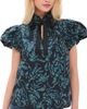Ulla Johnson Ulla Johnson Estela Short Sleeve Cotton Top Midnight - 1