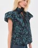 Ulla Johnson Ulla Johnson Estela Short Sleeve Cotton Top Midnight - 4