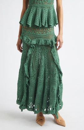 Ulla Johnson Ulla Johnson Floretta Crochet Maxi Skirt