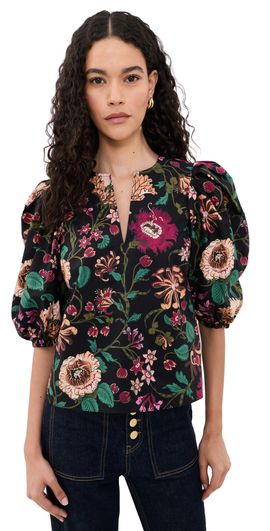 Ulla Johnson Ulla Johnson Florielle Cotton Top Dahlia