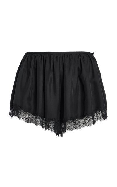 Ulla Johnson Ulla Johnson Georgina LaceTrimmed Silk Mini Shorts