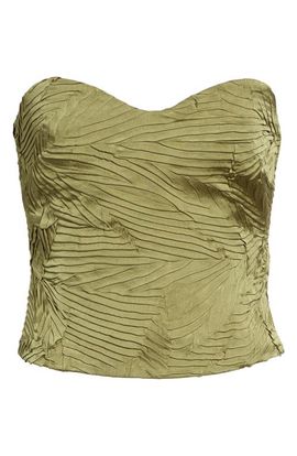 Ulla Johnson Ulla Johnson Heleen Pleated Strapless Bustier Top