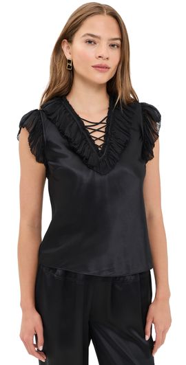 Ulla Johnson Ulla Johnson Ilyana Silk Top Noir