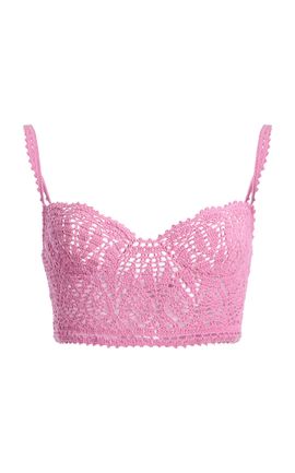 Ulla Johnson Ulla Johnson Imani Cropped Knit Cotton Cami Top