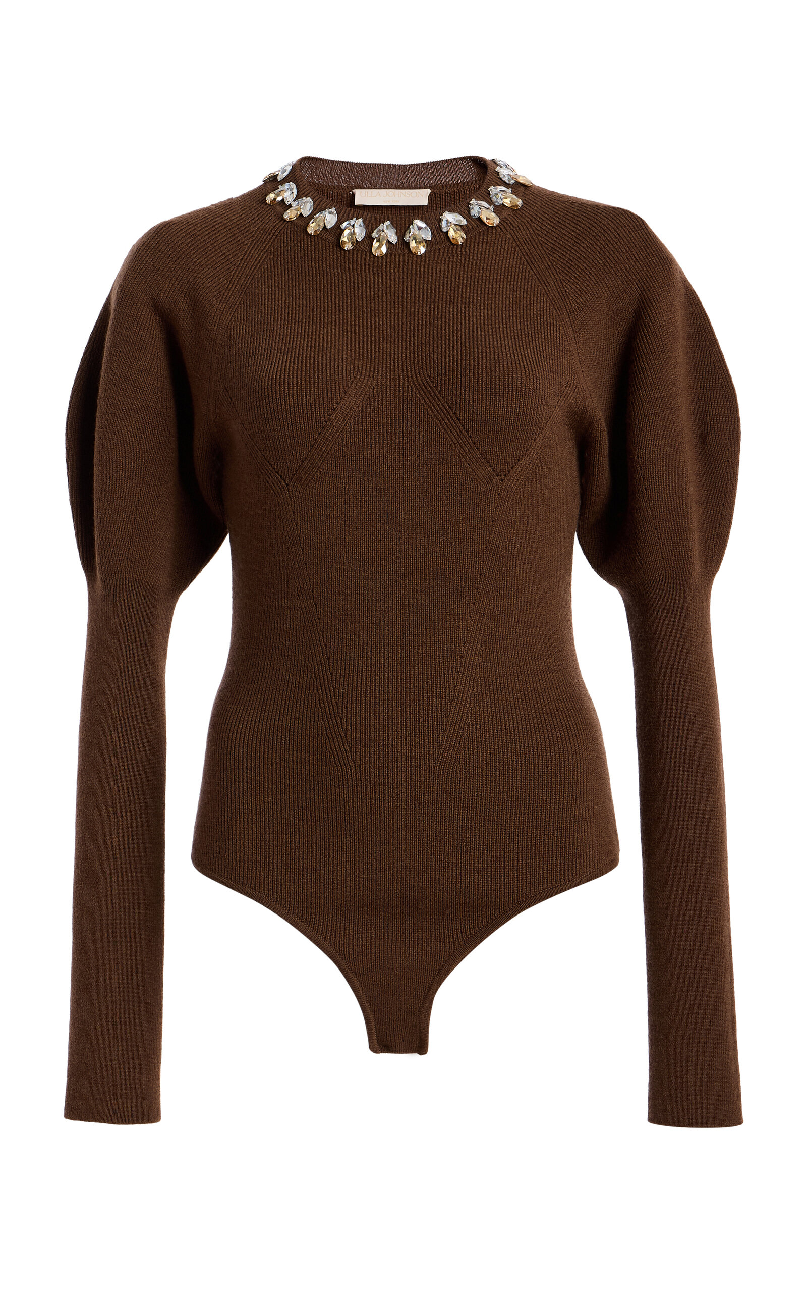 Ulla Johnson Ulla Johnson Imara Embellished Wool Bodysuit