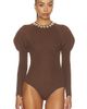 Ulla Johnson Ulla Johnson Imara Wool Bodysuit With Embellishments - 2