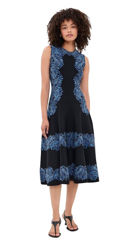 Ulla Johnson Ulla Johnson Iona Jacquard Knit Dress Ocean