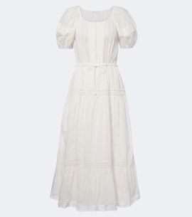 Ulla Johnson Ulla Johnson Isolde embroidered tiered cotton midi dress