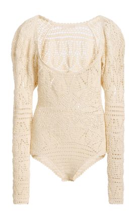Ulla Johnson Ulla Johnson Josephine ScoopNeck Knit Cotton Bodysuit