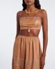 Ulla Johnson Ulla Johnson Leiko lace-trimmed silk twill crop top - 2