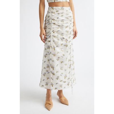 Ulla Johnson Ulla Johnson Liora Floral Organza Midi Skirt