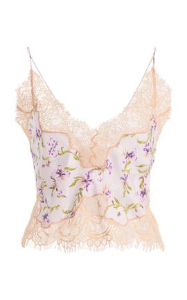 Ulla Johnson Ulla Johnson Lunette Silk Cami Crop Top