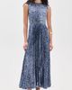 Ulla Johnson Ulla Johnson Malin Short Sleeve Satin Dress Lapis - 2