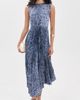 Ulla Johnson Ulla Johnson Malin Short Sleeve Satin Dress Lapis - 5