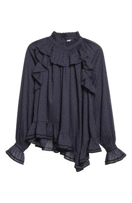 Ulla Johnson Ulla Johnson Marcella Clip Dot Ruffle Top