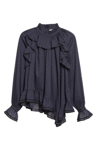Ulla Johnson Ulla Johnson Marcella Clip Dot Ruffle Top
