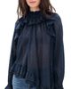 Ulla Johnson Ulla Johnson Marcella Long Sleeve Cotton Blouse Nightfall - 1