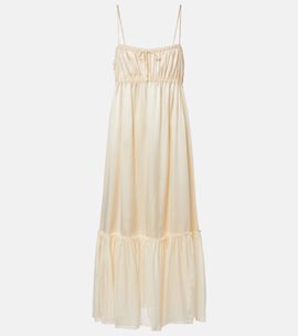Ulla Johnson Ulla Johnson Marielle ruched silk midi dress