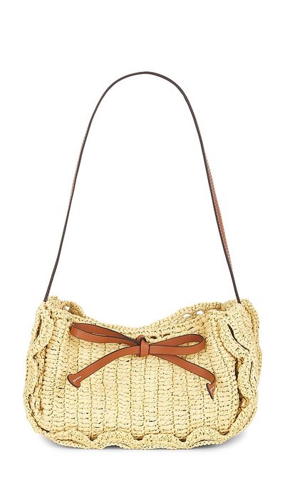 Ulla Johnson Ulla Johnson Marina Raffia Scallop Pouchette Bag