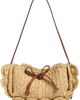 Ulla Johnson Ulla Johnson Marina Raffia Scallop Shoulder Bag Natural One - 1