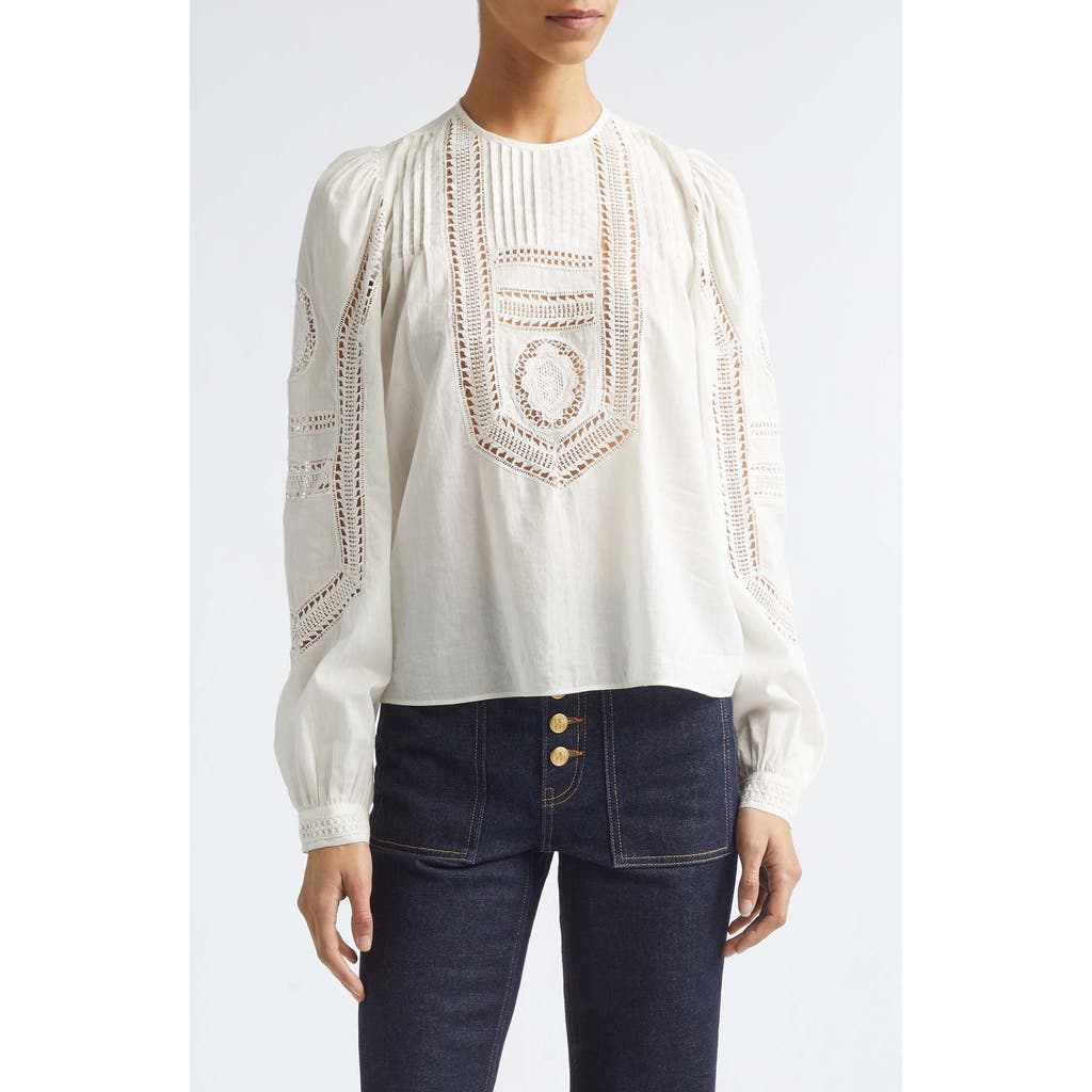 Ulla Johnson Ulla Johnson Marlowe Long Sleeve Cotton Top