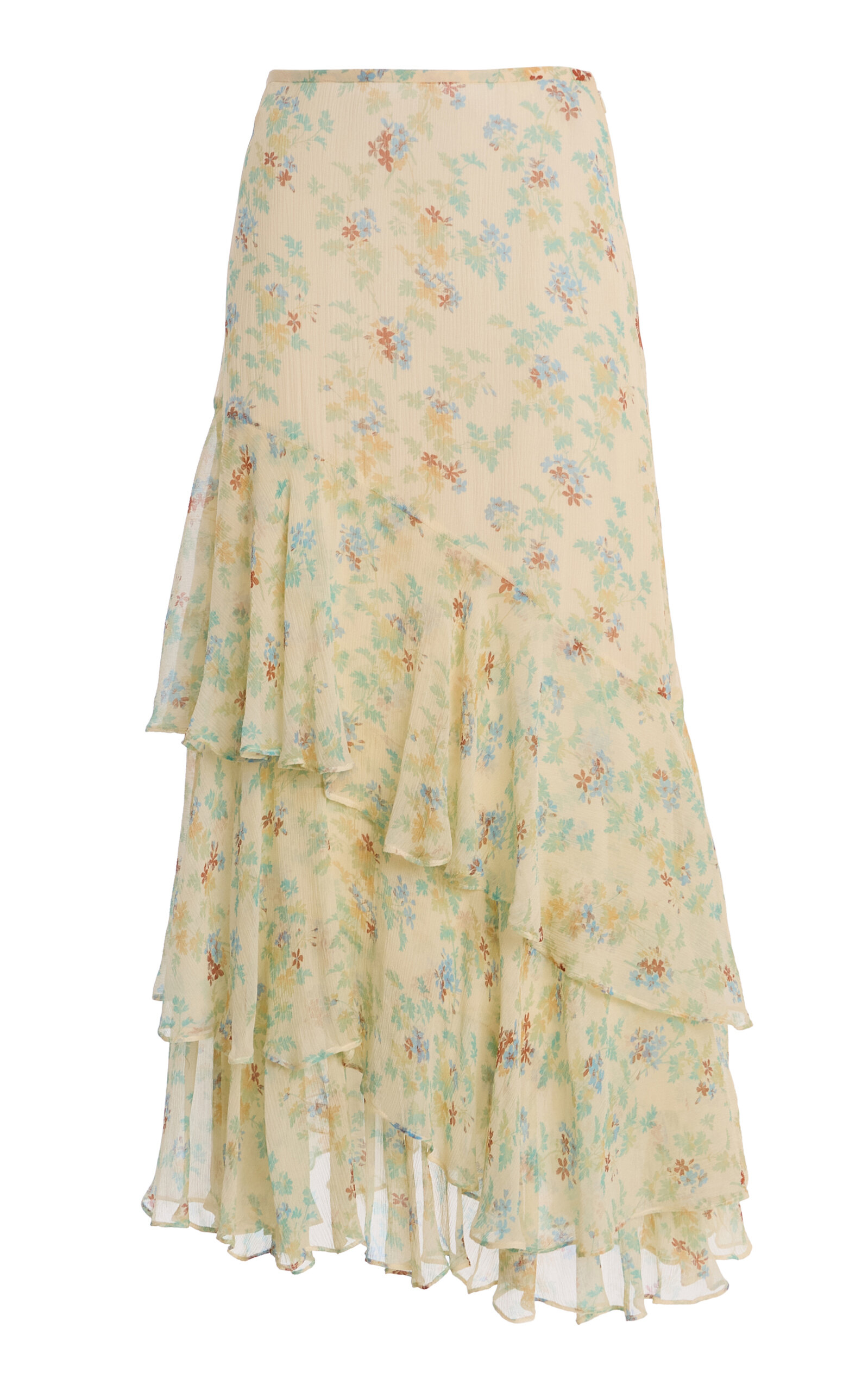 Ulla Johnson Ulla Johnson Meadow Silk Layered Midi Skirt