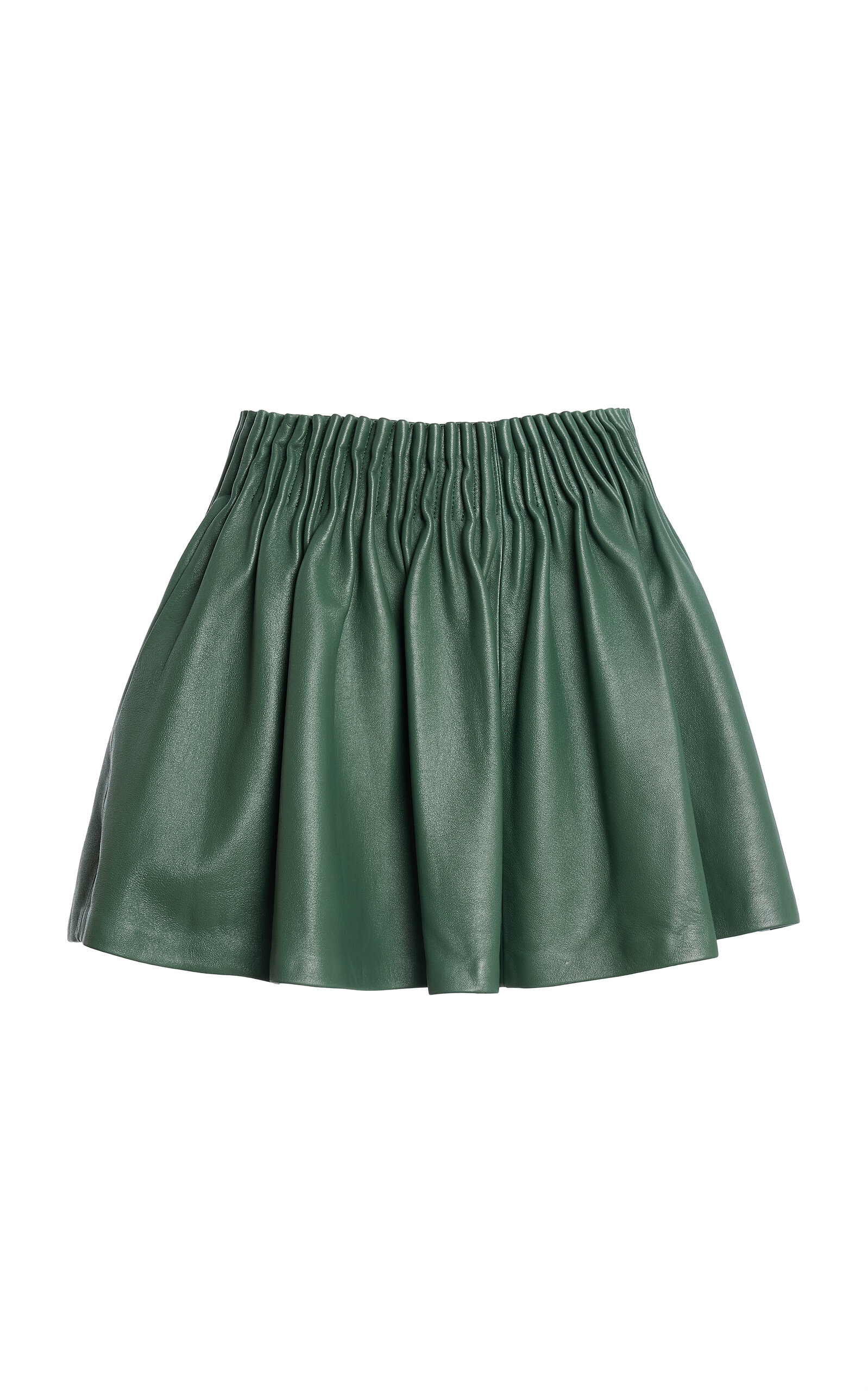 Ulla Johnson Ulla Johnson Monika Gathered Leather Mini Skirt