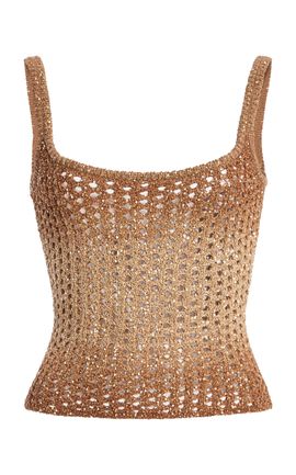 Ulla Johnson Ulla Johnson Monroe Sequined Knit Tank Top