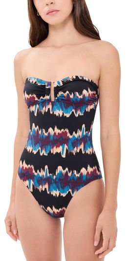 Ulla Johnson Ulla Johnson Monterey Strapless Maillot One Piece Alloy