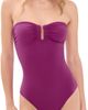 Ulla Johnson Ulla Johnson Monterey Strapless Maillot One Piece Plum - 1
