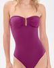Ulla Johnson Ulla Johnson Monterey Strapless Maillot One Piece Plum - 2