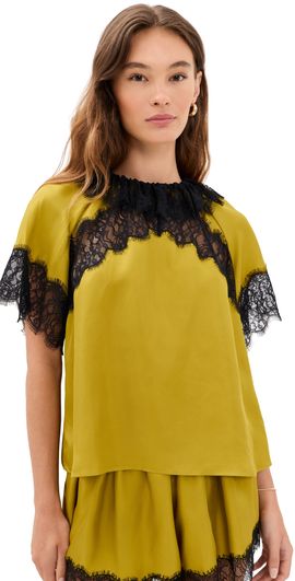 Ulla Johnson Ulla Johnson Nina Silk Blouse Citrine