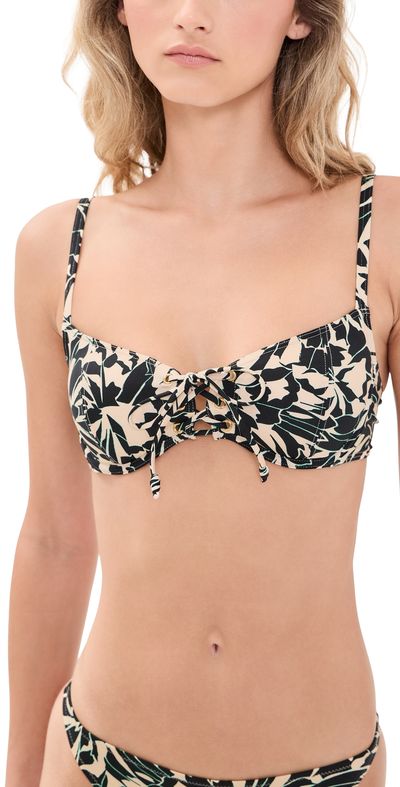 Ulla Johnson Ulla Johnson Noa Front Tie Bikini Top Mercury