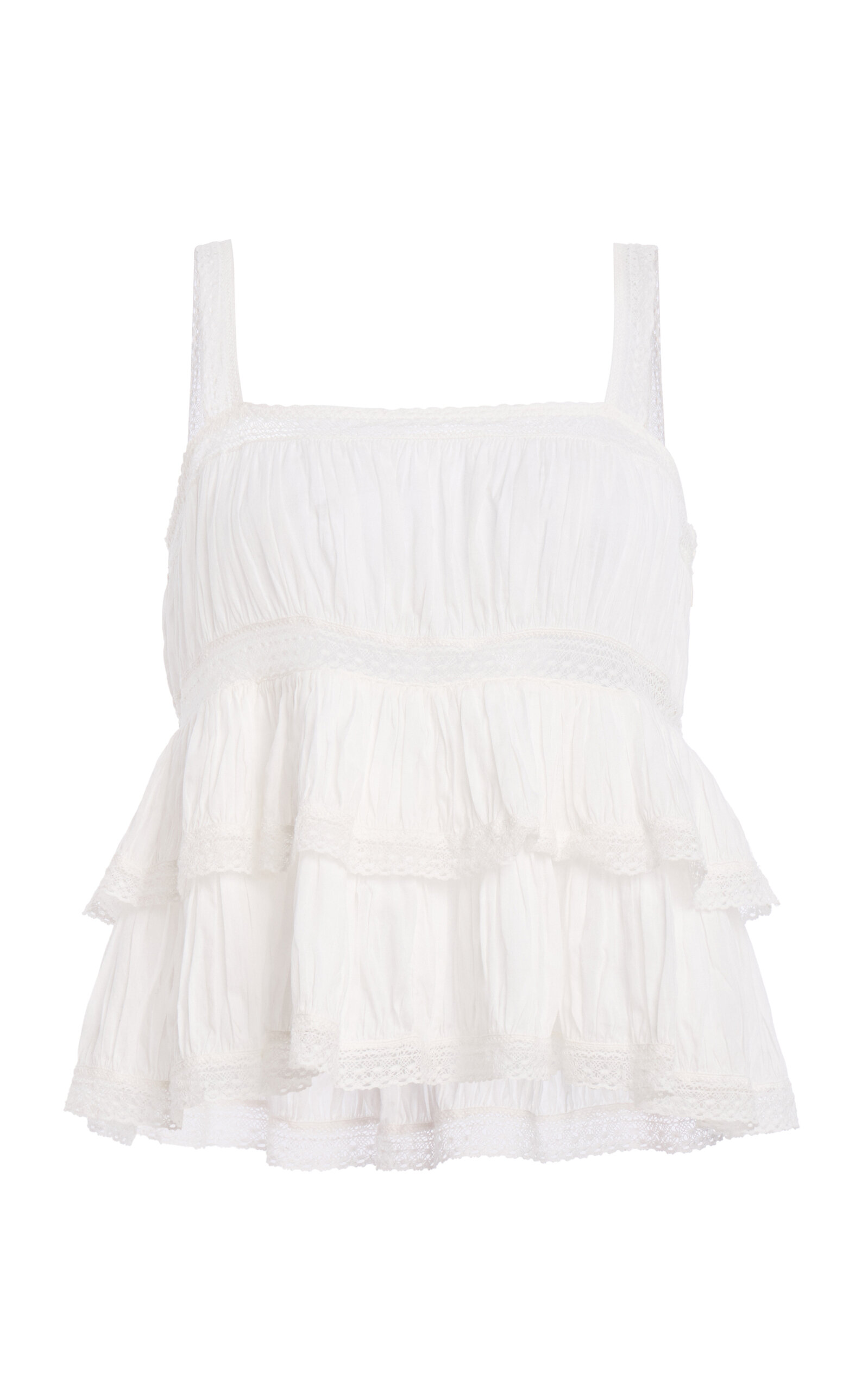 Ulla Johnson Ulla Johnson Nora Cotton Tiered Cami