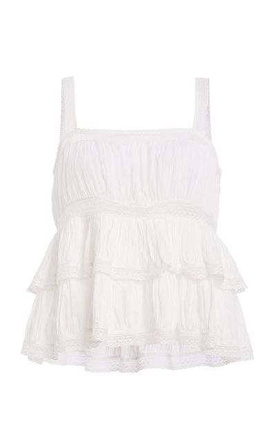 Ulla Johnson Ulla Johnson Nora Cotton Tiered Cami