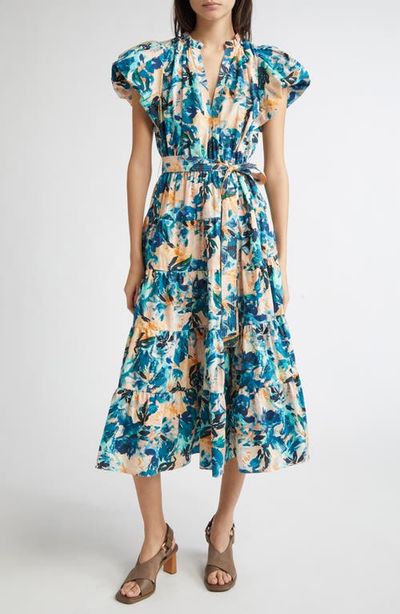Ulla Johnson Ulla Johnson Ottilie Puff Sleeve Cotton Maxi Dress