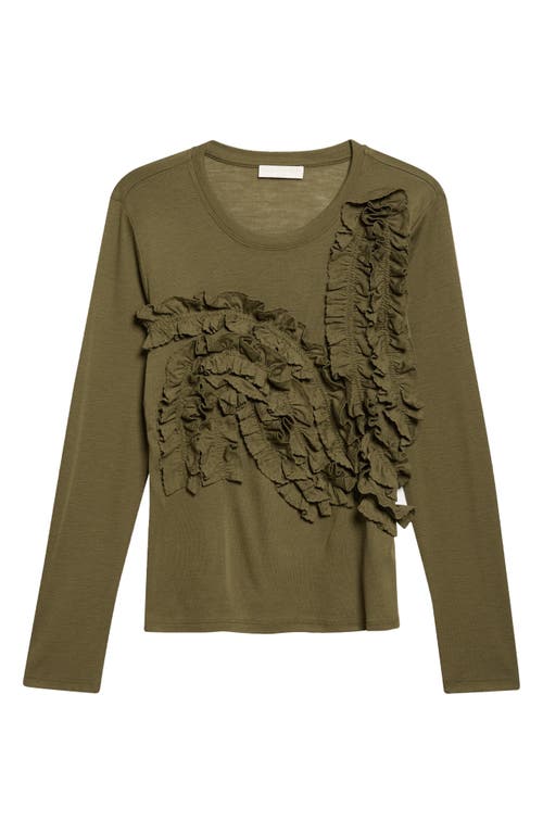 Ulla Johnson Ulla Johnson Polina Ruffle Wool Jersey Top