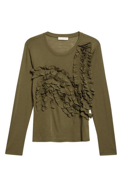 Ulla Johnson Ulla Johnson Polina Ruffle Wool Jersey Top