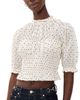 Ulla Johnson Ulla Johnson Rae Short Sleeve Cotton Top Blanc - 1