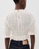 Ulla Johnson Ulla Johnson Rae Short Sleeve Cotton Top Blanc - 3