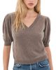 Ulla Johnson Ulla Johnson Reina Puff Cashmere Top Driftwood - 1