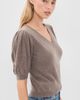 Ulla Johnson Ulla Johnson Reina Puff Cashmere Top Driftwood - 4